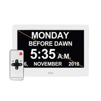{{ LED Large Digital Day Clock 7  Calendar Dementia Date Week Month Year Time Wall }} - Buy Car Parts Online at {{ Kaka Auto Parts }}.