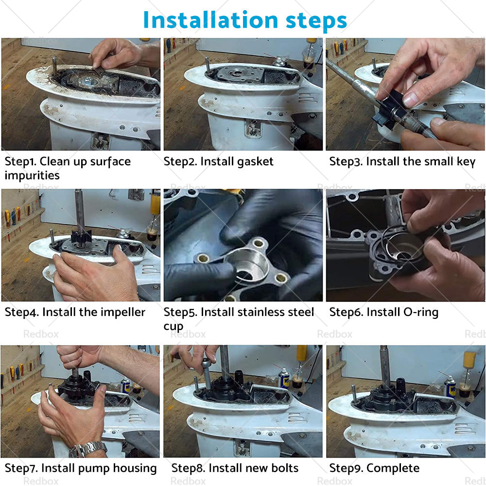 {{ Water Pump Impeller Kit For 20hp 25hp 30hp 35hp Johnson Evinrude outboard 393630 }} - Buy Car Parts Online at {{ Kaka Auto Parts }}.