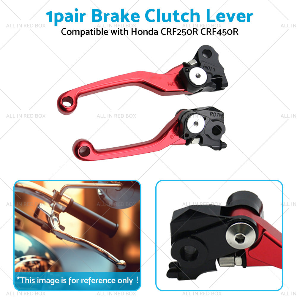 {{ Pair Pivot Brake Clutch Lever Red Suitable For Honda CRF250R CRF450R 2007-2012 }} - Buy Car Parts Online at {{ Kaka Auto Parts }}.