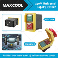 {{ 250V Universal Safety Emergency Switch Waterproof Dustproof Switch CK1 or CK21D }} - Buy Car Parts Online at {{ Kaka Auto Parts }}.
