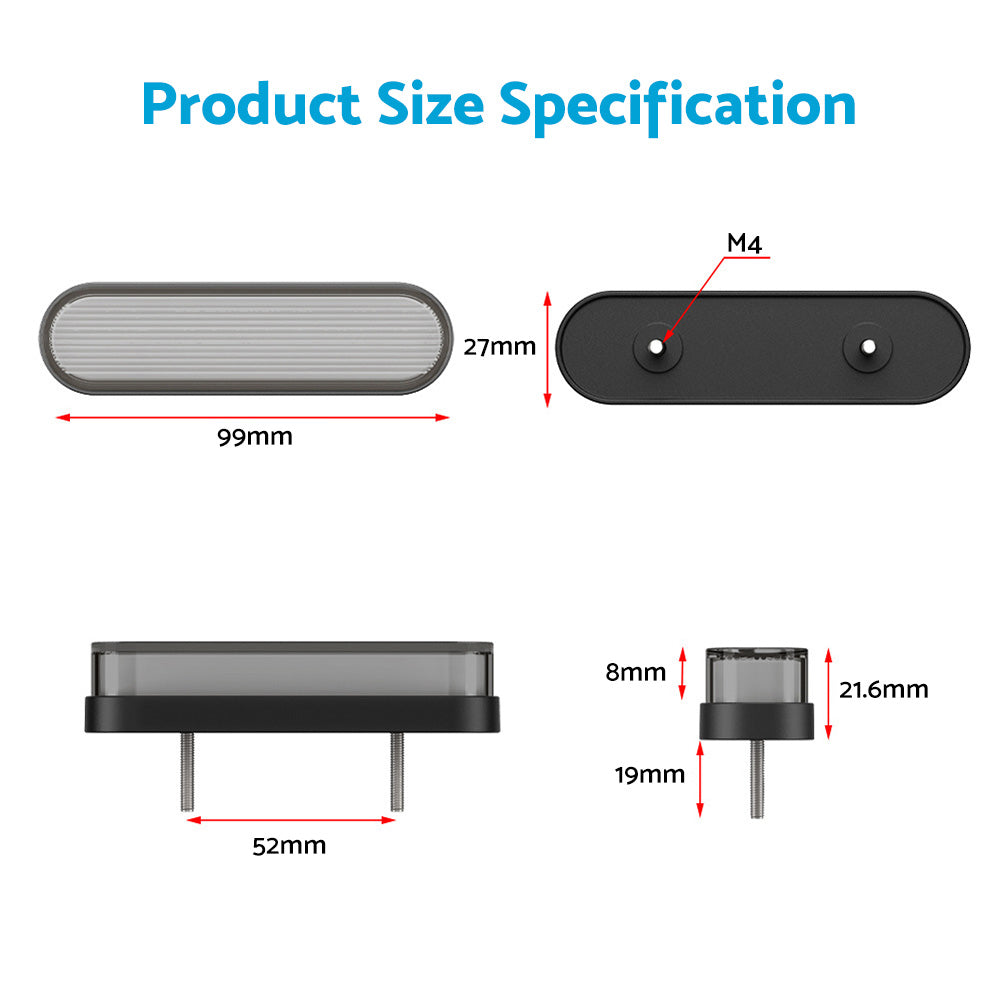 34LED Rear Stop Brake Flowing Turn Signal Tail Lights Suitable For Trailer & Truck