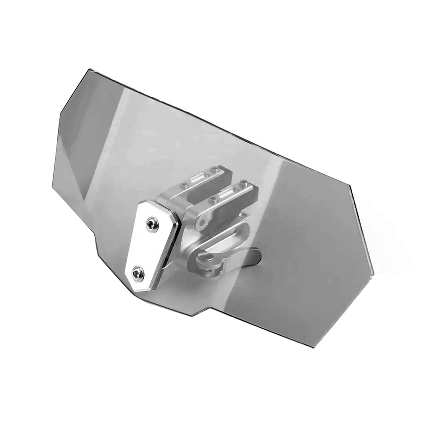 Motorcycle Windshield Clip-On Extension Spoiler Wind Deflector Suitable For Windscreen Smoke