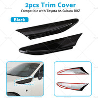 {{ Black Car Side Fender Fin Vent Trim Suitable For Toyota 86 Subaru BRZ 2012-2020 }} - Buy Car Parts Online at {{ Kaka Auto Parts }}.