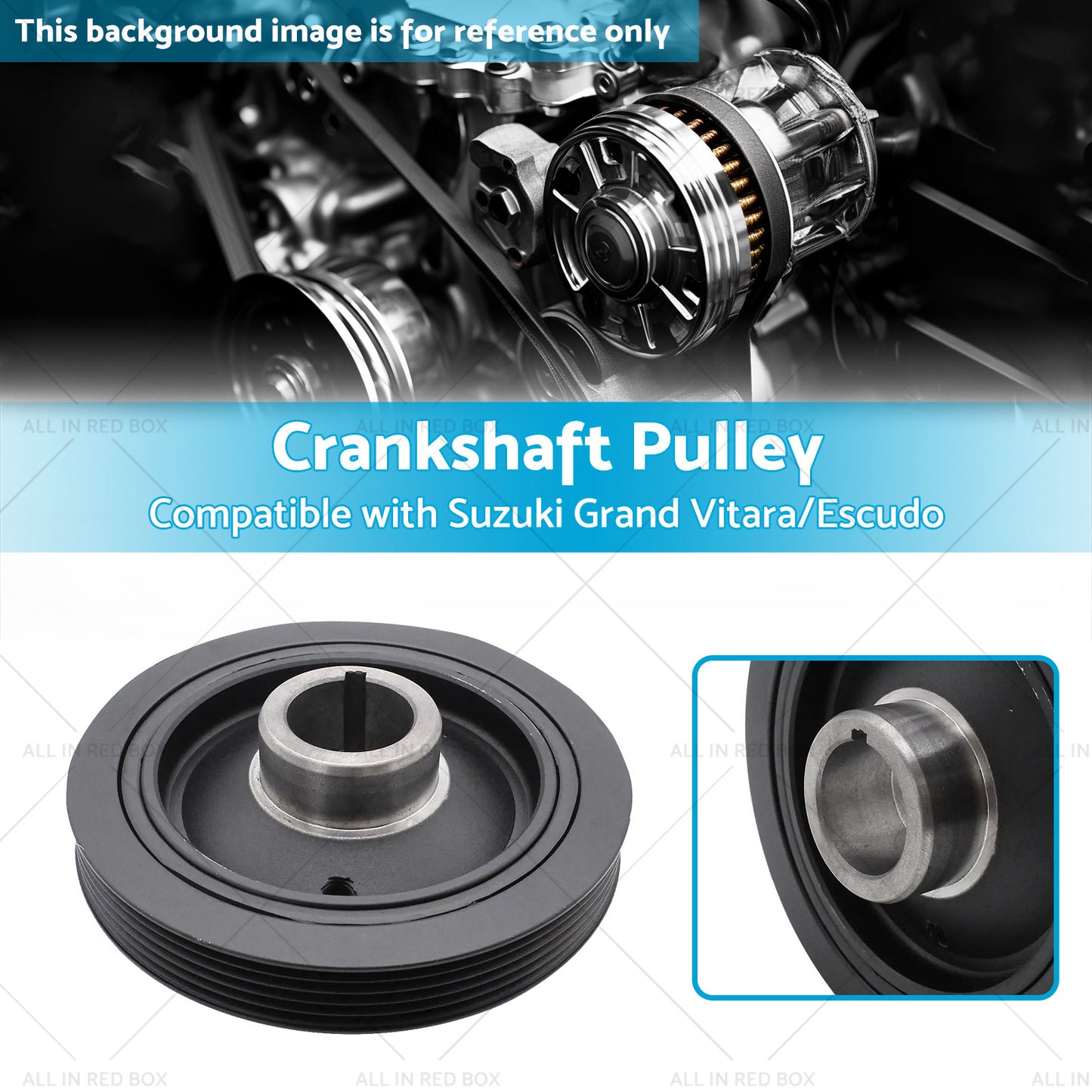 {{ Crankshaft Pulley Suitable for Suzuki Grand Vitara 2. 0 Petrol 12610-77E12 }} - Buy Car Parts Online at {{ Kaka Auto Parts }}.