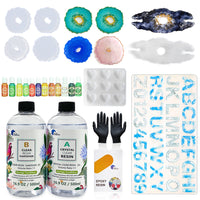 Epoxy Resin 1:1 AB Kit Craft Coating UV Color Pigment Paste Liquid Silicone Mold