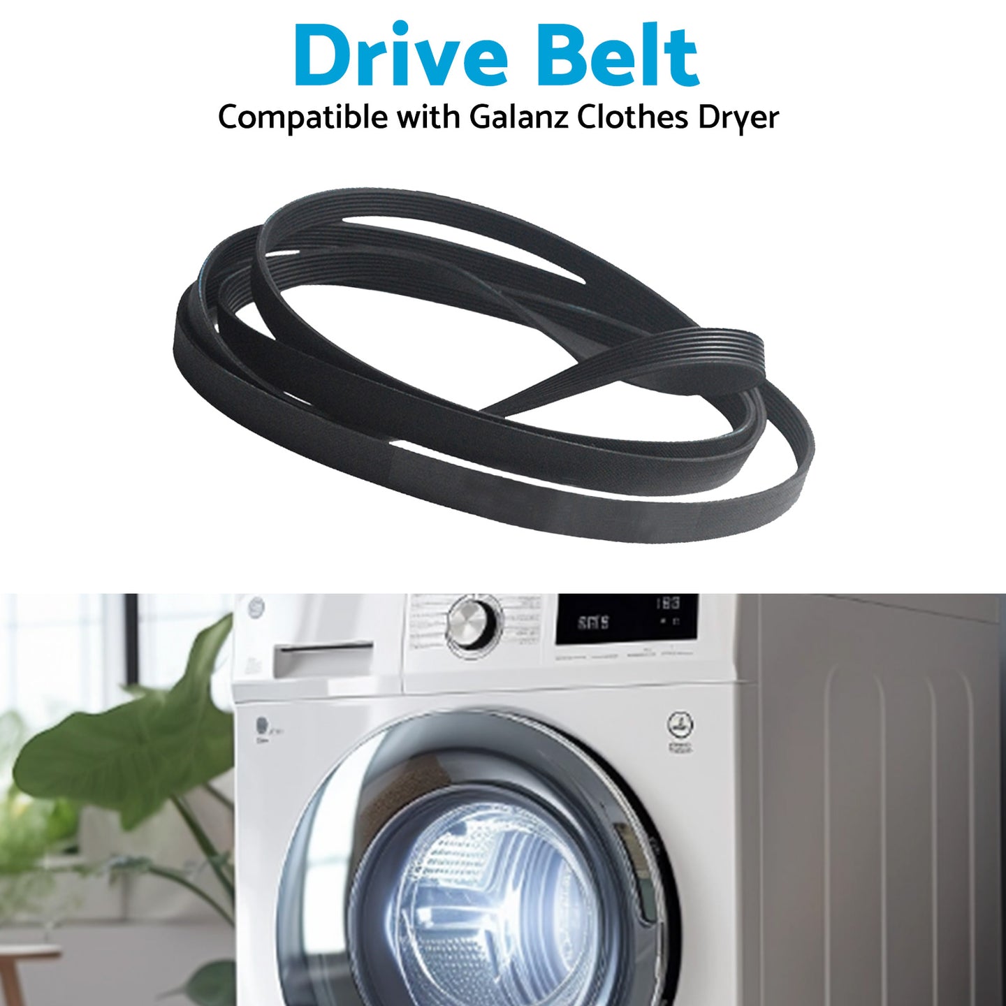 {{ Drive Belt 7PH1915 Suitable for Galanz Clothes Dryer Rubber }} - Buy Car Parts Online at {{ Kaka Auto Parts }}.