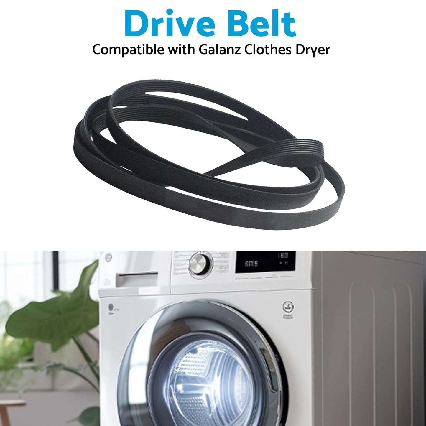 {{ Drive Belt 7PH1915 Suitable for Galanz Clothes Dryer Rubber }} - Buy Car Parts Online at {{ Kaka Auto Parts }}.