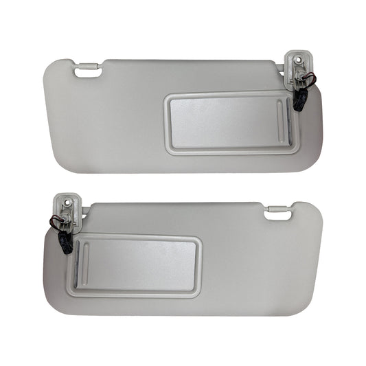 2x Sun Visors Right & Left With Light Suitable For Mazda 3 2010-2013 BBM369270C75
