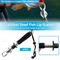 {{ Stainless Steel Fish Lip Grabber Gripper Fishing Tool Grip Tackle Scale 30KG }} - Buy Car Parts Online at {{ Kaka Auto Parts }}.