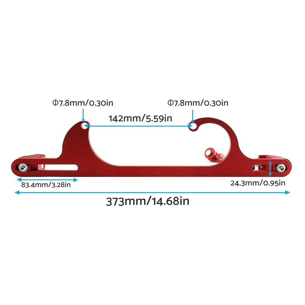 Throttle Cable Carb Bracket Carburetor Billet Aluminum Red Suitable For Carb 4150 / 4160
