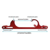 Throttle Cable Carb Bracket Carburetor Billet Aluminum Red Suitable For Carb 4150 / 4160