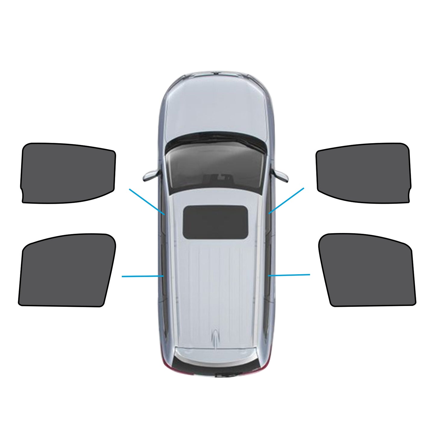 {{ Car Magnetic Sun Blind Meshs Suitable for LDV T60 Ute 17-24 UVA&UVB Protection }} - Buy Car Parts Online at {{ Kaka Auto Parts }}.