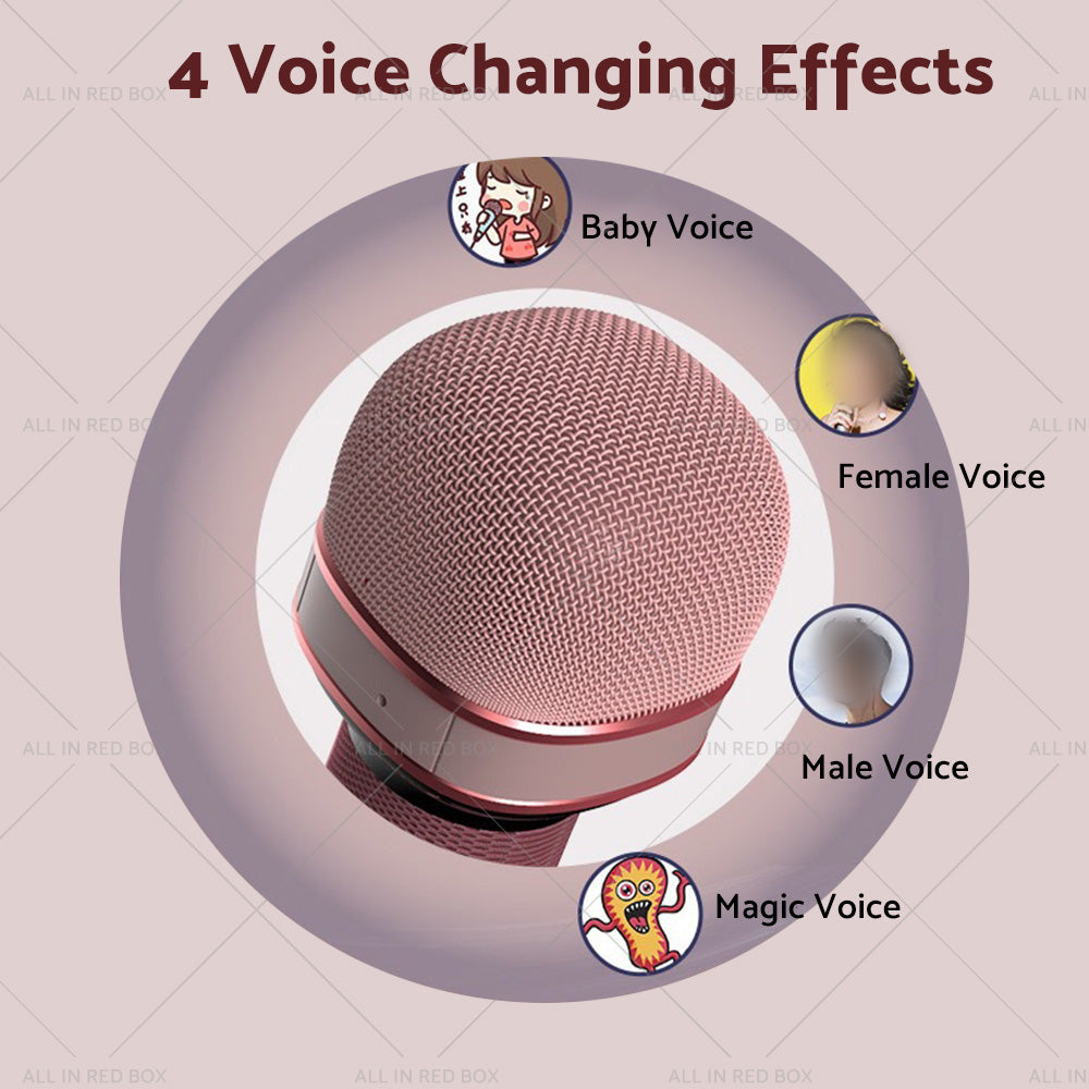 {{ Wireless Blue-tooth Portable Karaoke Microphone Speaker Mic USB Speaker Portable }} - Buy Car Parts Online at {{ Kaka Auto Parts }}.