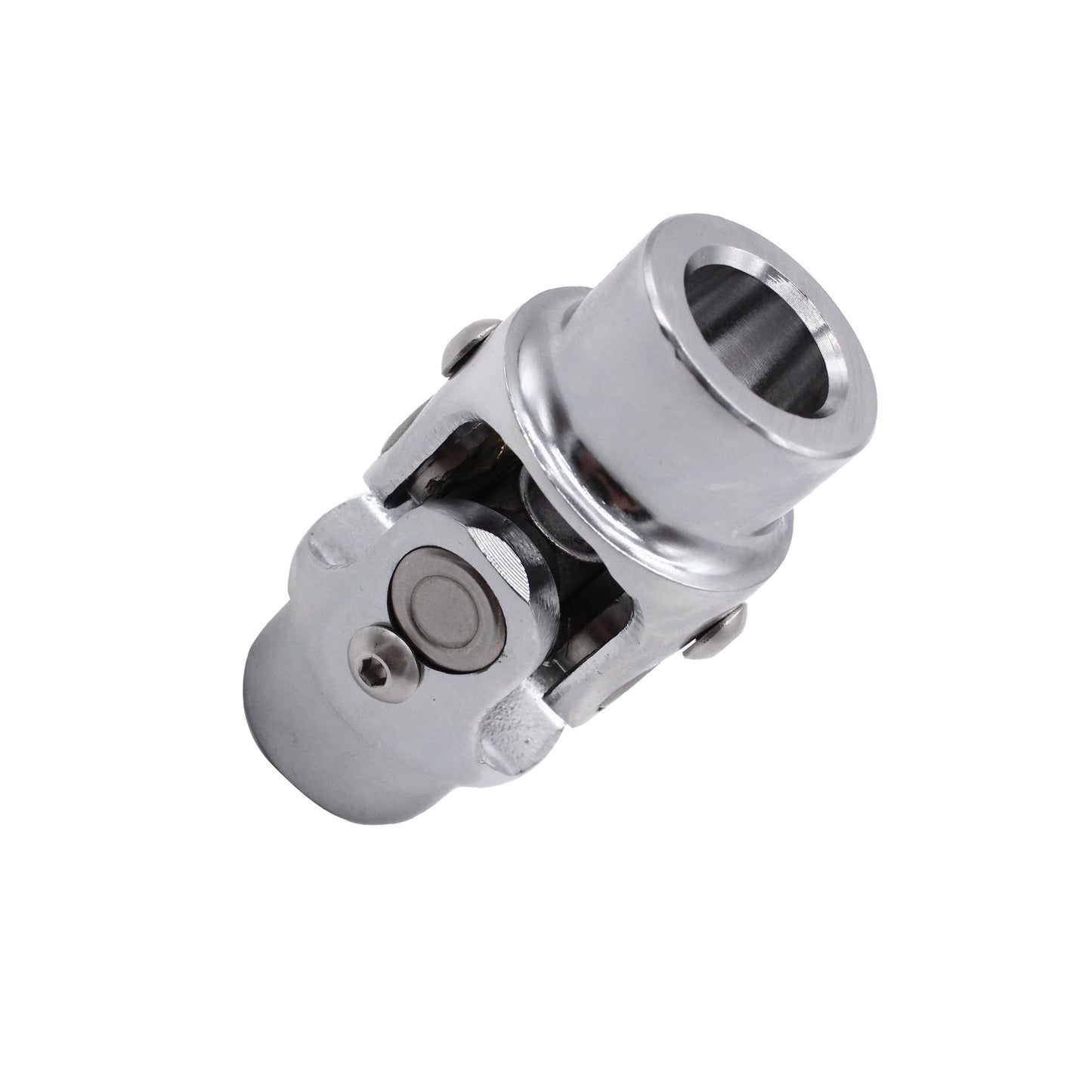 Universal Single Steering Shaft U-Joint Stainless Steel 3x3 or 4x4 inch Round