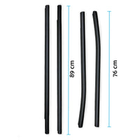 {{ 4x Outer Door Window Rubber Seals Suitable for 12-21 Ford Ranger PX XLT }} - Buy Car Parts Online at {{ Kaka Auto Parts }}.