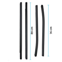 4x Outer Door Window Rubber Seals Suitable for 12-21 Ford Ranger PX XLT