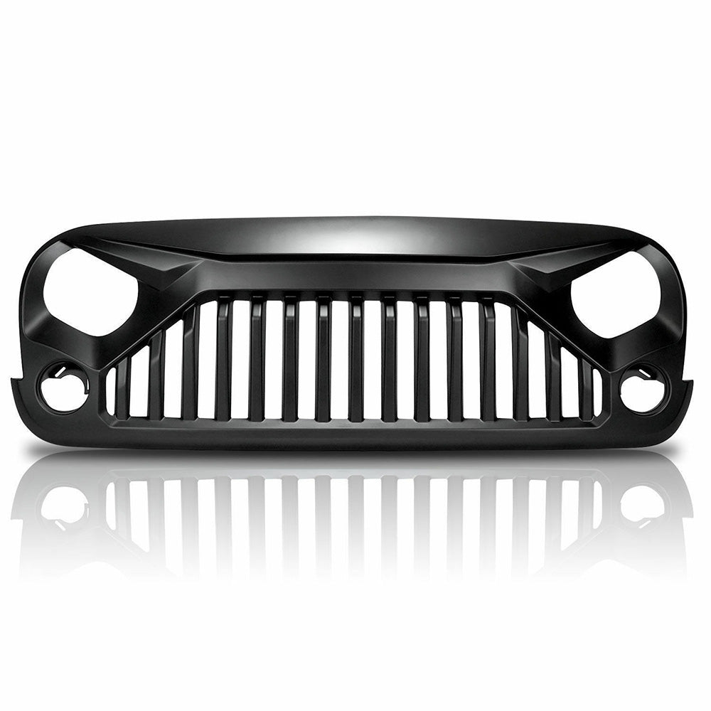 Black Front Gladiator Grille Vander Grill Suitable For Jeep Wrangler JK Unlimited 2007-2018
