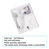 1 Set External RV Caravan Shower Box Exterior Faucet Camper Trailer Boat White