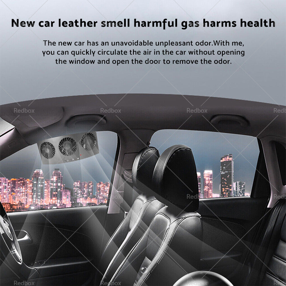 {{ Car Exhaust Window Fan Cooler Air Vent Cooling Fans Ventilator 3Heads Adjustable }} - Buy Car Parts Online at {{ Kaka Auto Parts }}.
