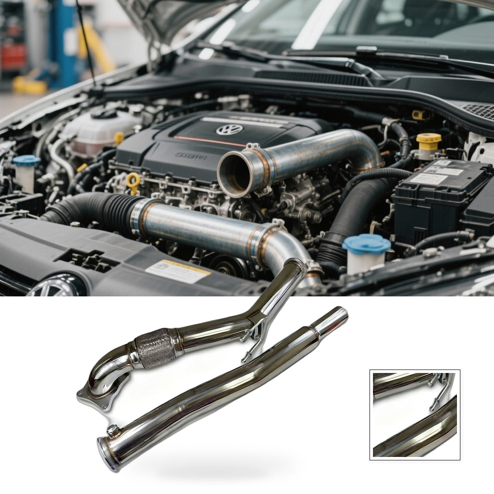3" Exhaust Inlet Pipe Suitable for VW Golf GTI Jetta Passat Audi MK5 MK6 - BG1