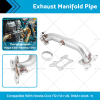 {{ Exhaust Manifold Pipe Stainless Steel Suitable for Honda Civic 1.8L 2006 -2011 }} - Buy Car Parts Online at {{ Kaka Auto Parts }}.