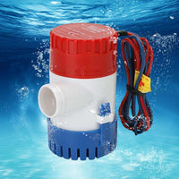 500GPH 12V Submersible Bilge Water Pump Suitable For Caravan, Camping, Marine & Fishing Boat