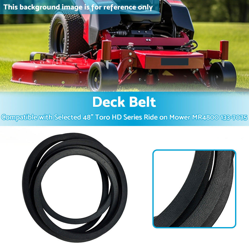 {{ Deck Belt Suitable For Selected 48 inch  Toro HD Series Ride on Mower MR4800 133-7075 }} - Buy Car Parts Online at {{ Kaka Auto Parts }}.
