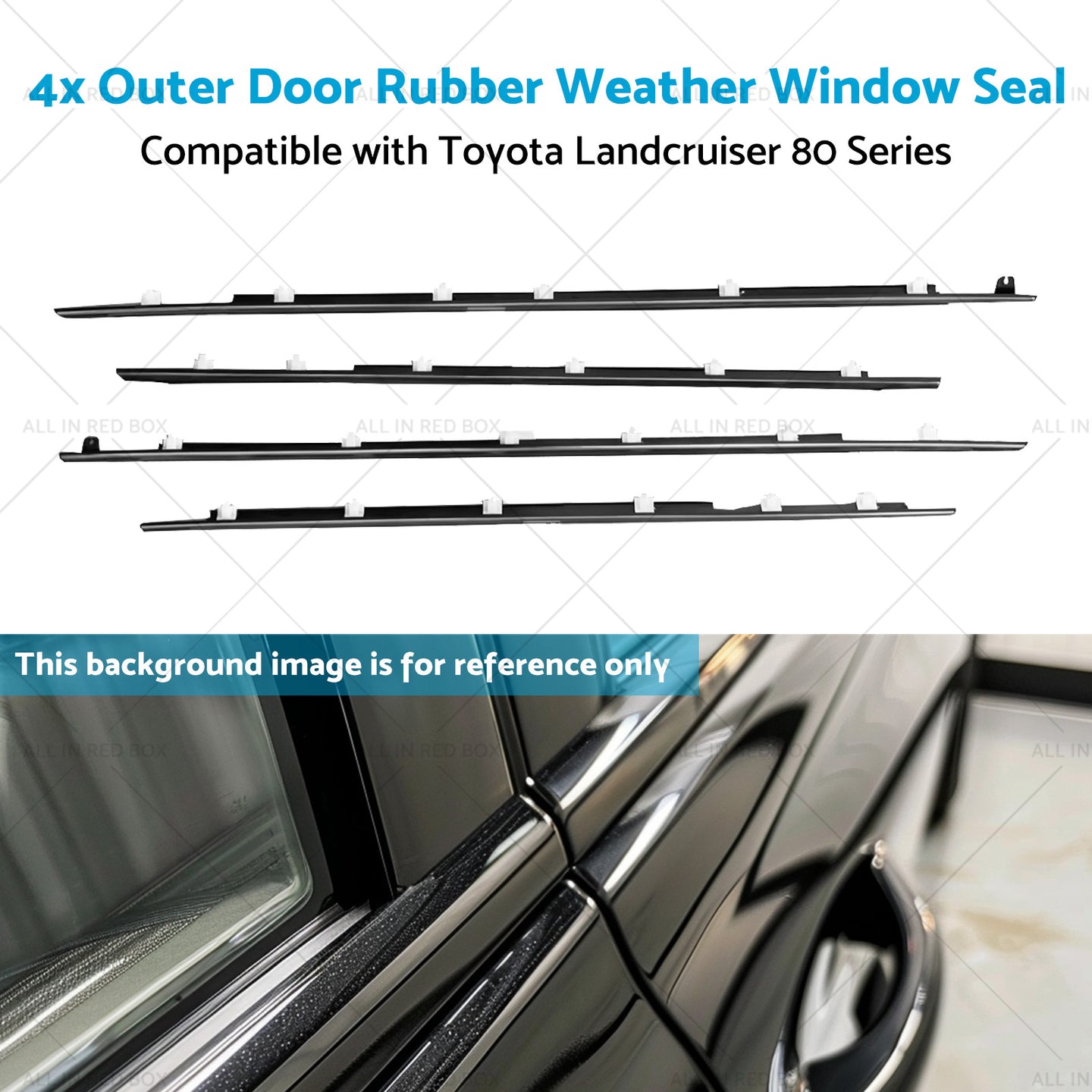 {{ Outer Door Rubber Weather Window Seal Suitable For Toyota Landcruiser 80 Series }} - Buy Car Parts Online at {{ Kaka Auto Parts }}.
