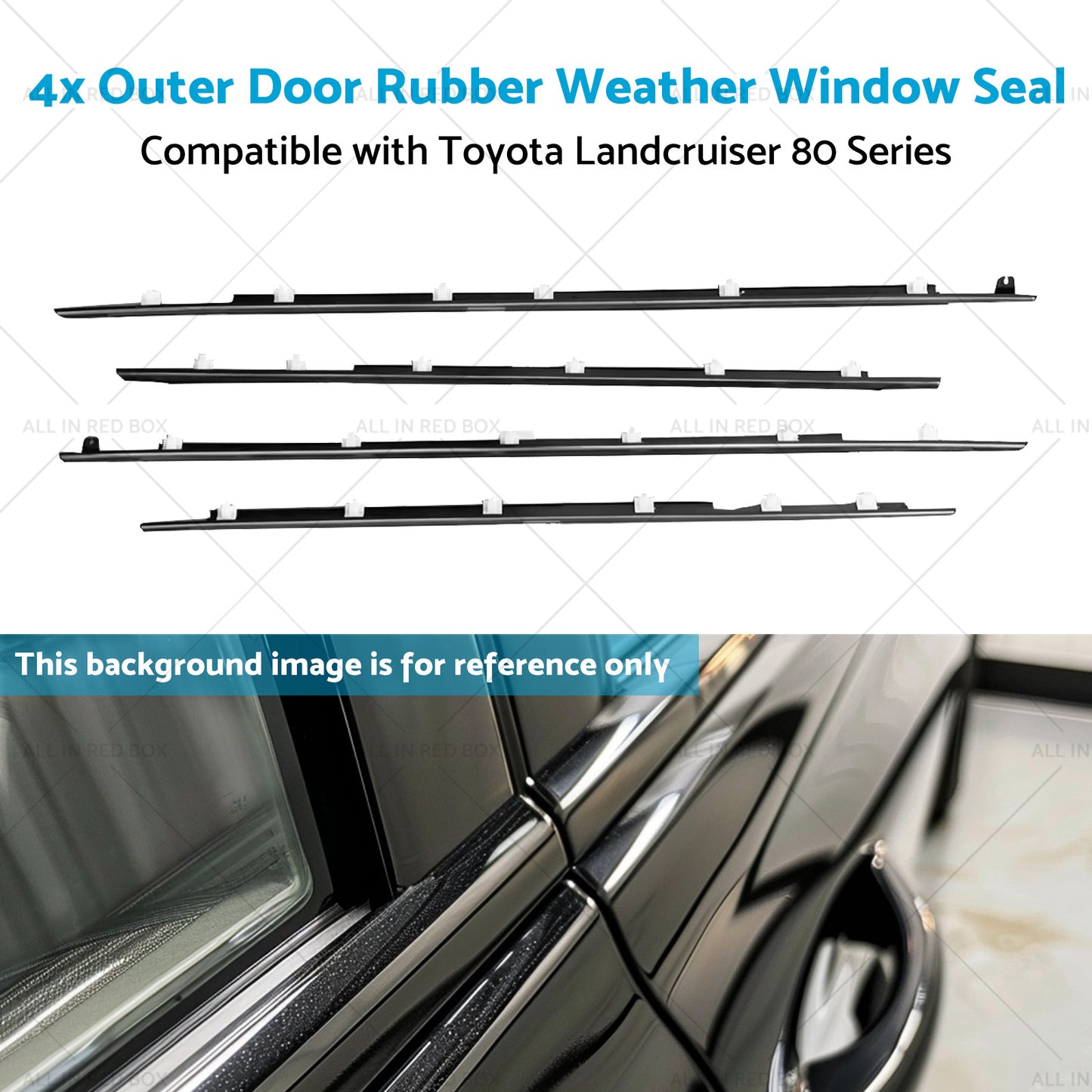 {{ Outer Door Rubber Weather Window Seal Suitable For Toyota Landcruiser 80 Series }} - Buy Car Parts Online at {{ Kaka Auto Parts }}.