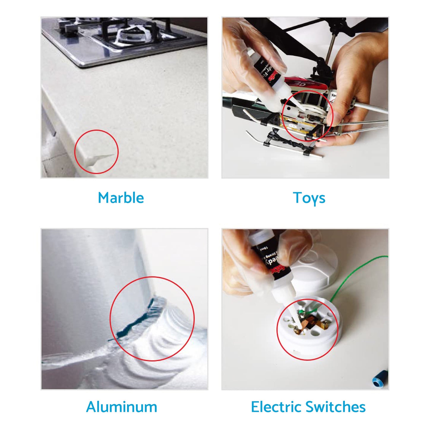 {{ 7 Seconds Quick Bonding Speedy Fix Repair Strong Powder Adhesive Glue Kit 5 Set }} - Buy Car Parts Online at {{ Kaka Auto Parts }}.