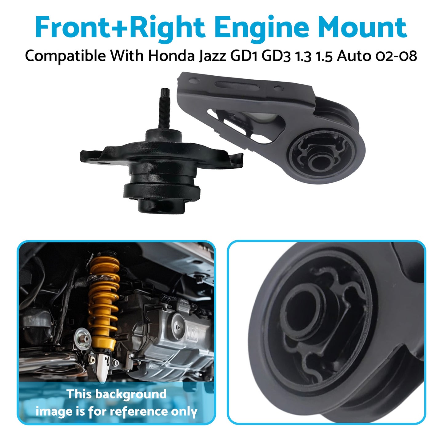{{ Engine Mount Front+Right Suitable For Honda Jazz GD1 GD3 L13A1 L15A1 2002-2008 }} - Buy Car Parts Online at {{ Kaka Auto Parts }}.