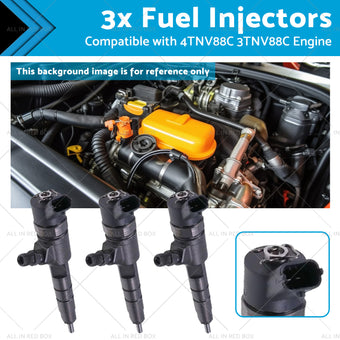 compare product 3x Fuel Injectors Suitable for 4TNV88C 3TNV88C Engine 129A00-53100 0445110463