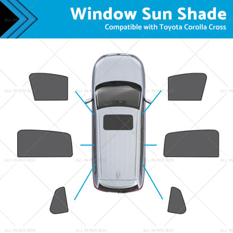 compare product Front Rear Port Window Magnetic Mesh Sun Shade Suitable for Toyota Corolla Cross