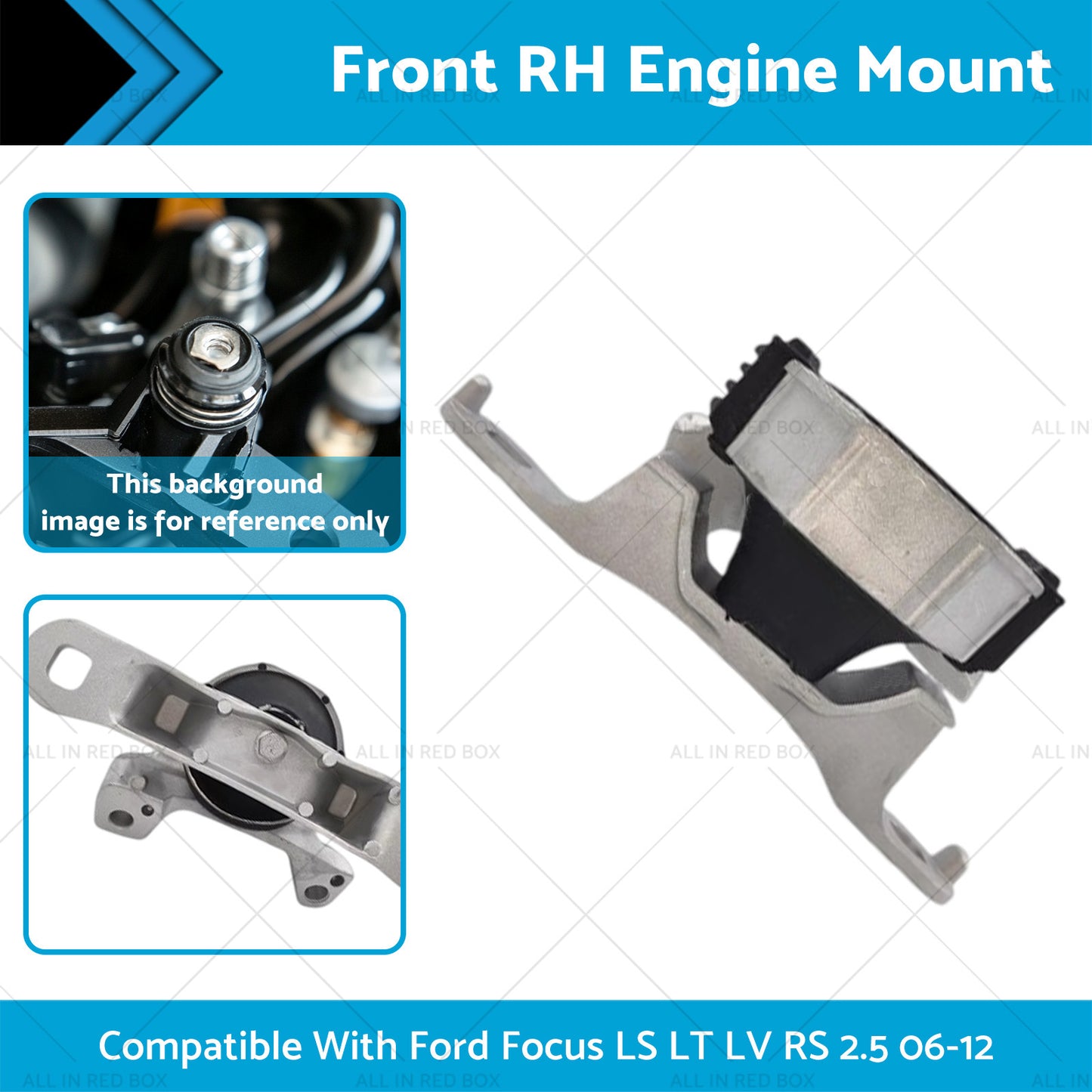 RH Engine Mount Suitable For Ford Focus LV RS 2.5L Turbo B5254T 2010-2012 Engine