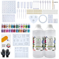 Epoxy Resin 1:1 AB Kit Craft Coating UV Color Pigment Paste Liquid Silicone Mold