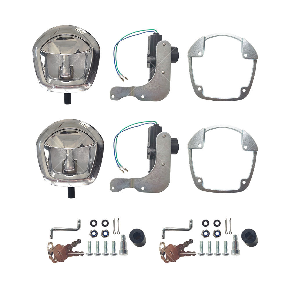 {{ 2x Power Operated Recessed Folding Whale Tail T Lock Handle Traile Tool Box }} - Buy Car Parts Online at {{ Kaka Auto Parts }}.