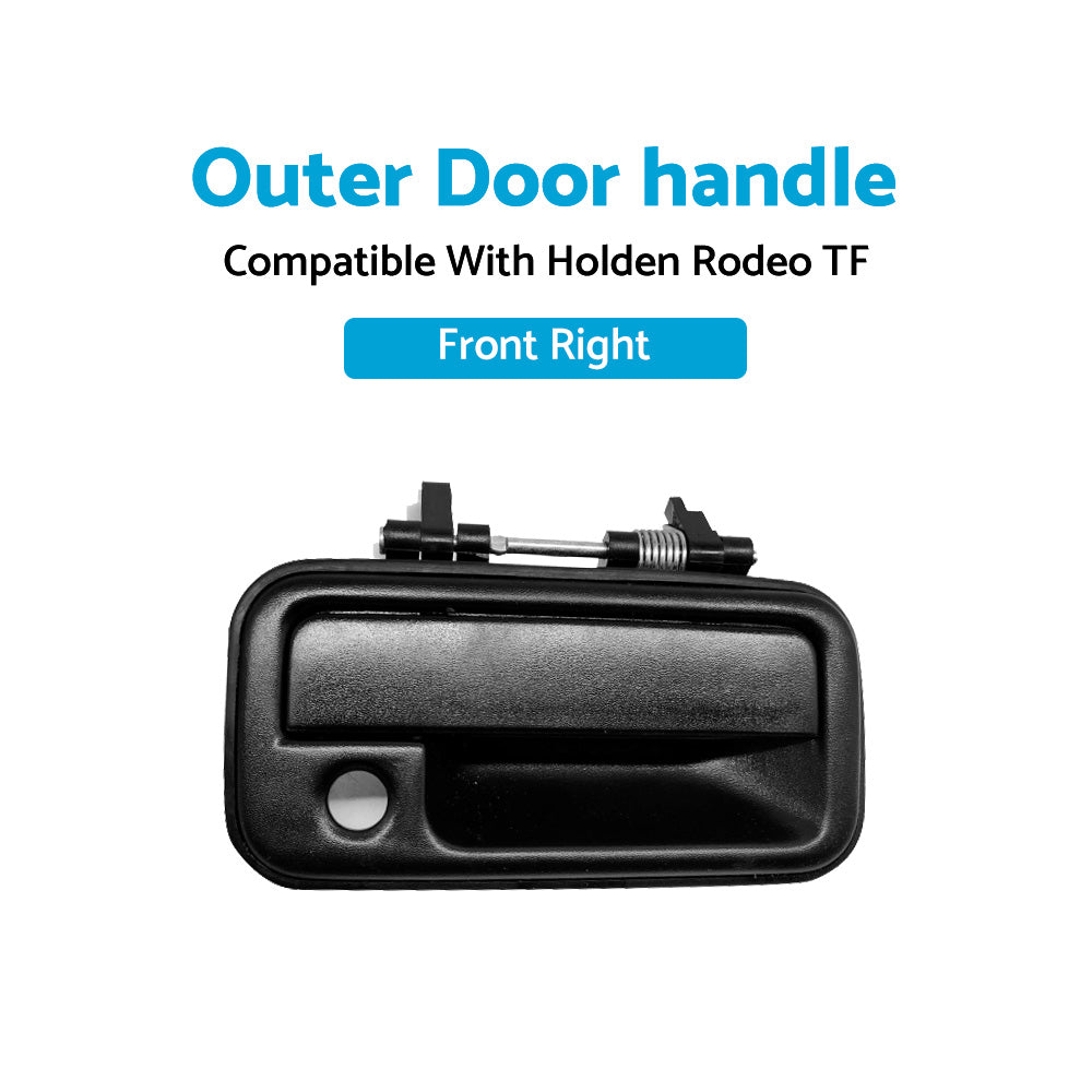 {{ Black Front Right Outside Outer Door Handle Suitable for Holden Rodeo TF 88-03 }} - Buy Car Parts Online at {{ Kaka Auto Parts }}.