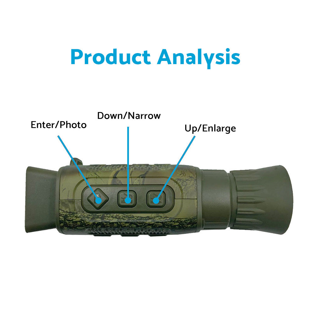 5x IR Night Vision Monocular Zoom Digital HD Telescope With 4K Video Camera Suitable For Hunting