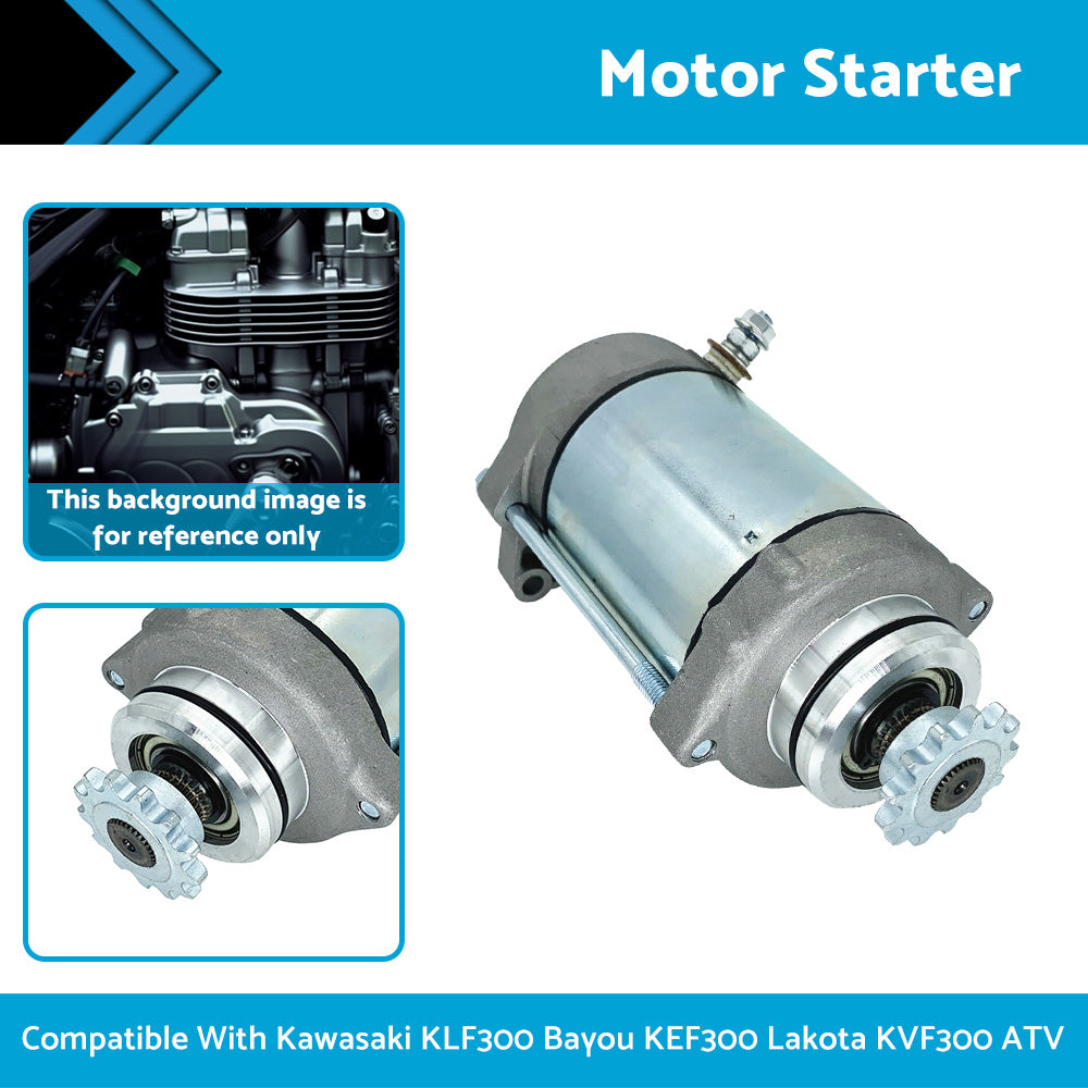 {{ Starter Motor Suitable for Kawasaki KLF300 Bayou KEF300 Lakota KVF300 1989-2004 }} - Buy Car Parts Online at {{ Kaka Auto Parts }}.