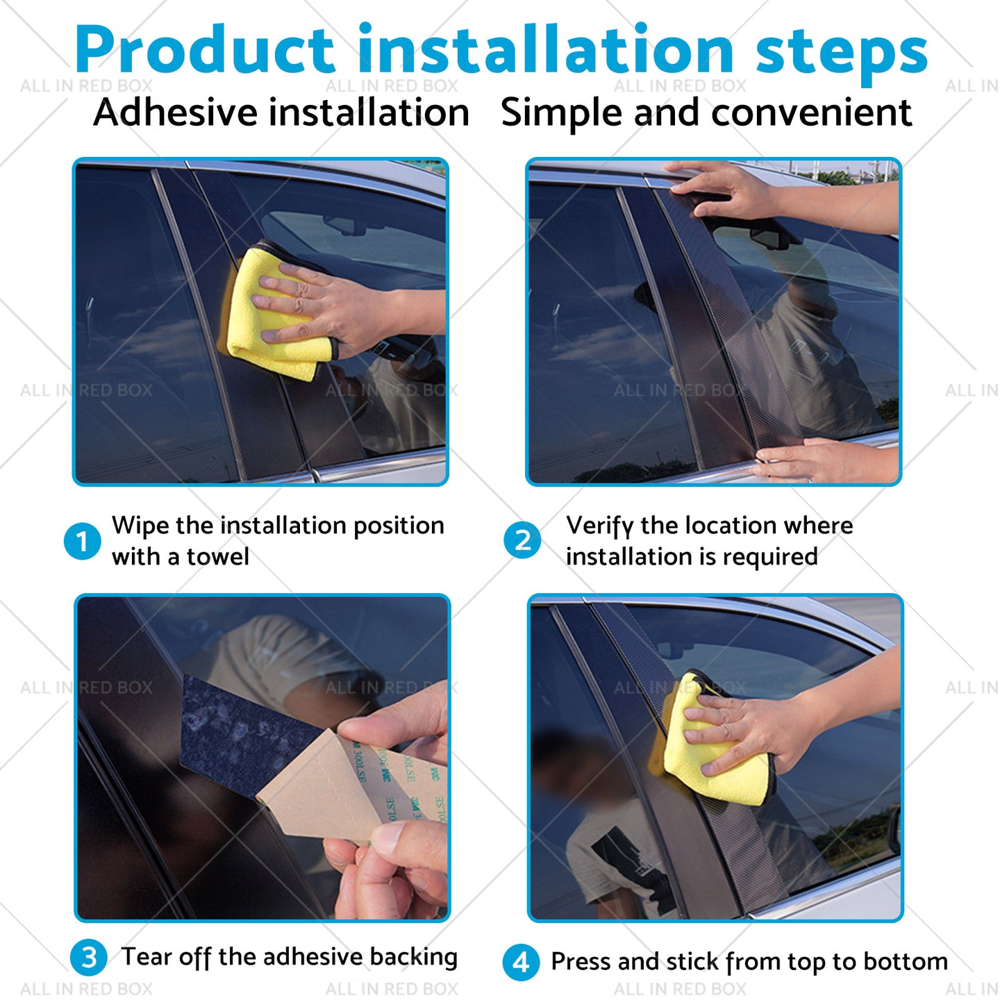 {{ 6x Carbon Fiber Pillar Post Cover Trims Suitable for Infiniti G35 02-13 }} - Buy Car Parts Online at {{ Kaka Auto Parts }}.