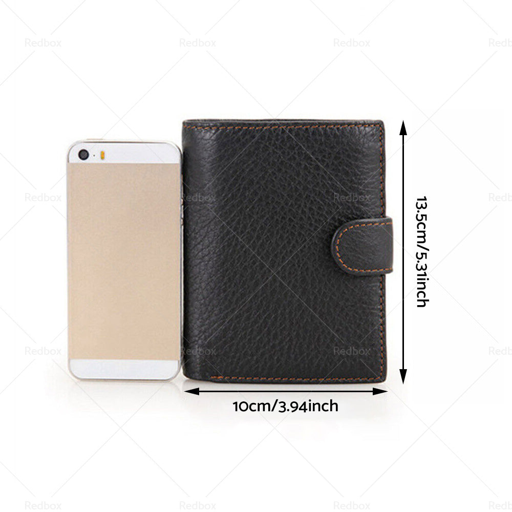 {{ RFID Blocking Leather Wallet Slim Mens Purse Trifold Credit Card Holder }} - Buy Car Parts Online at {{ Kaka Auto Parts }}.