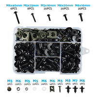 195x Motorcycle Fairing Bolts & Body Screws Suitable For Kawasaki, Ducati & Honda