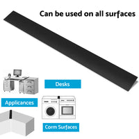 2x Kitchen Silicone Stove & Counter Gap Cover Oven Guard Spill Seal Slit Filler Suitable For Standard Counters