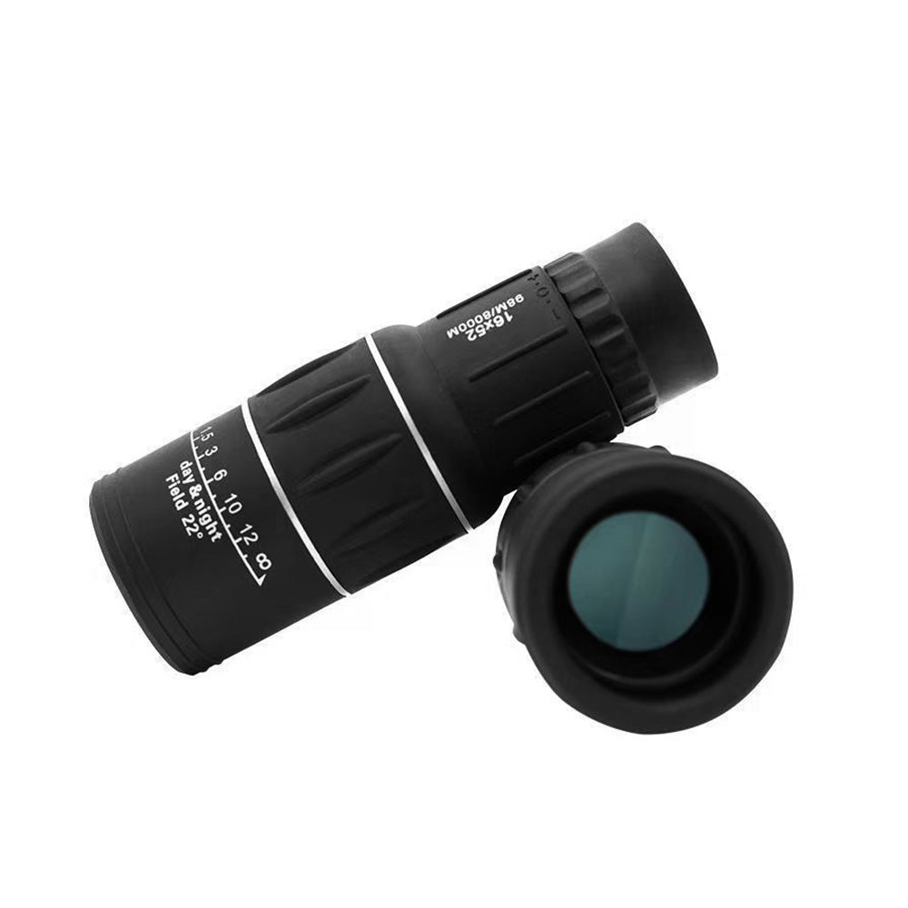 High-Powered Wide-Angle Monocular Telescope Suitable For Single-Handed Use with Night Vision