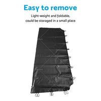 Black Tonneau Cover Tarp for Ford Falcon Ute AU BA BF 1999-2008 UV-protection