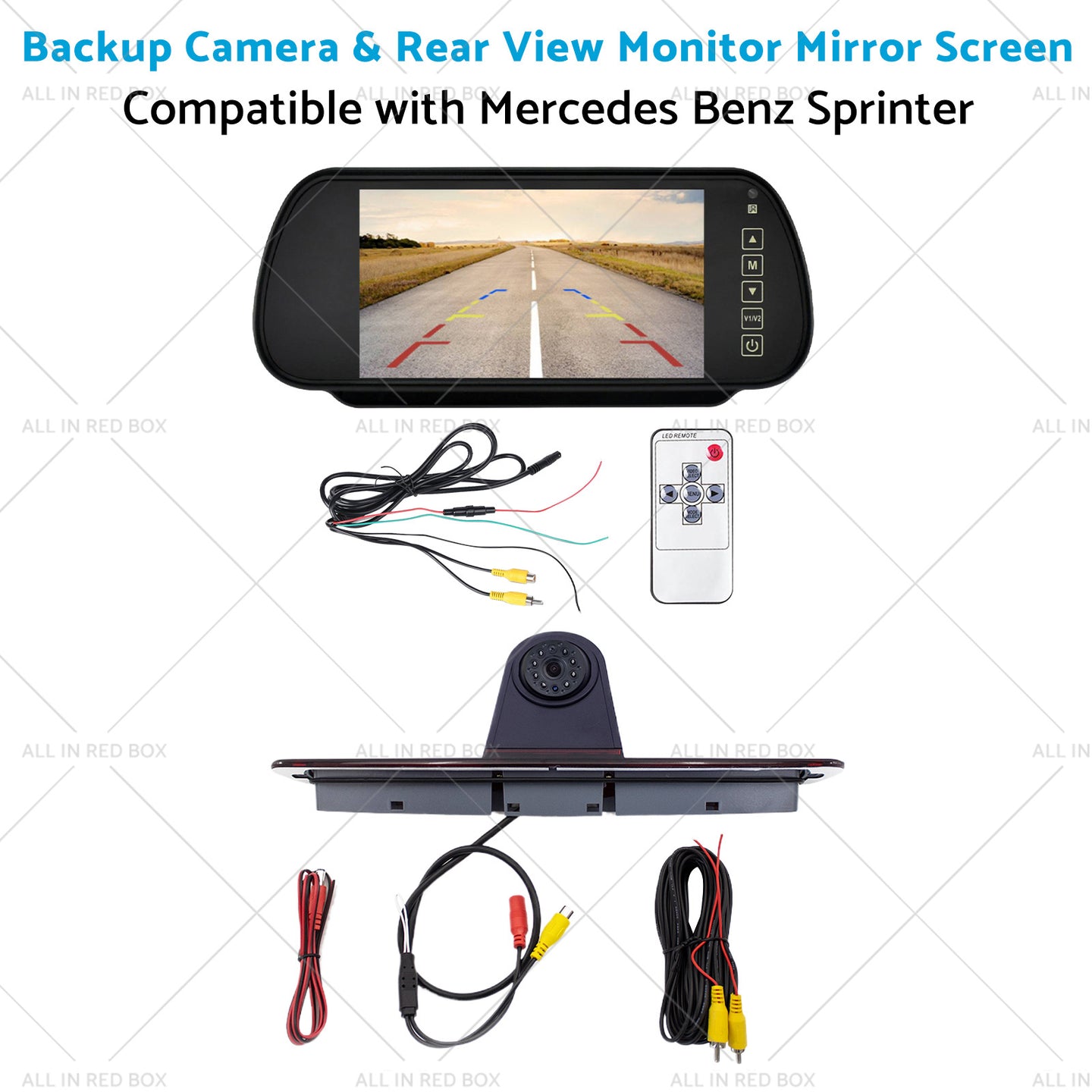 {{ Brake Light Backup Camera W or  7''Monitor Suitable for 07-19 Sprinter or VW Crafter }} - Buy Car Parts Online at {{ Kaka Auto Parts }}.
