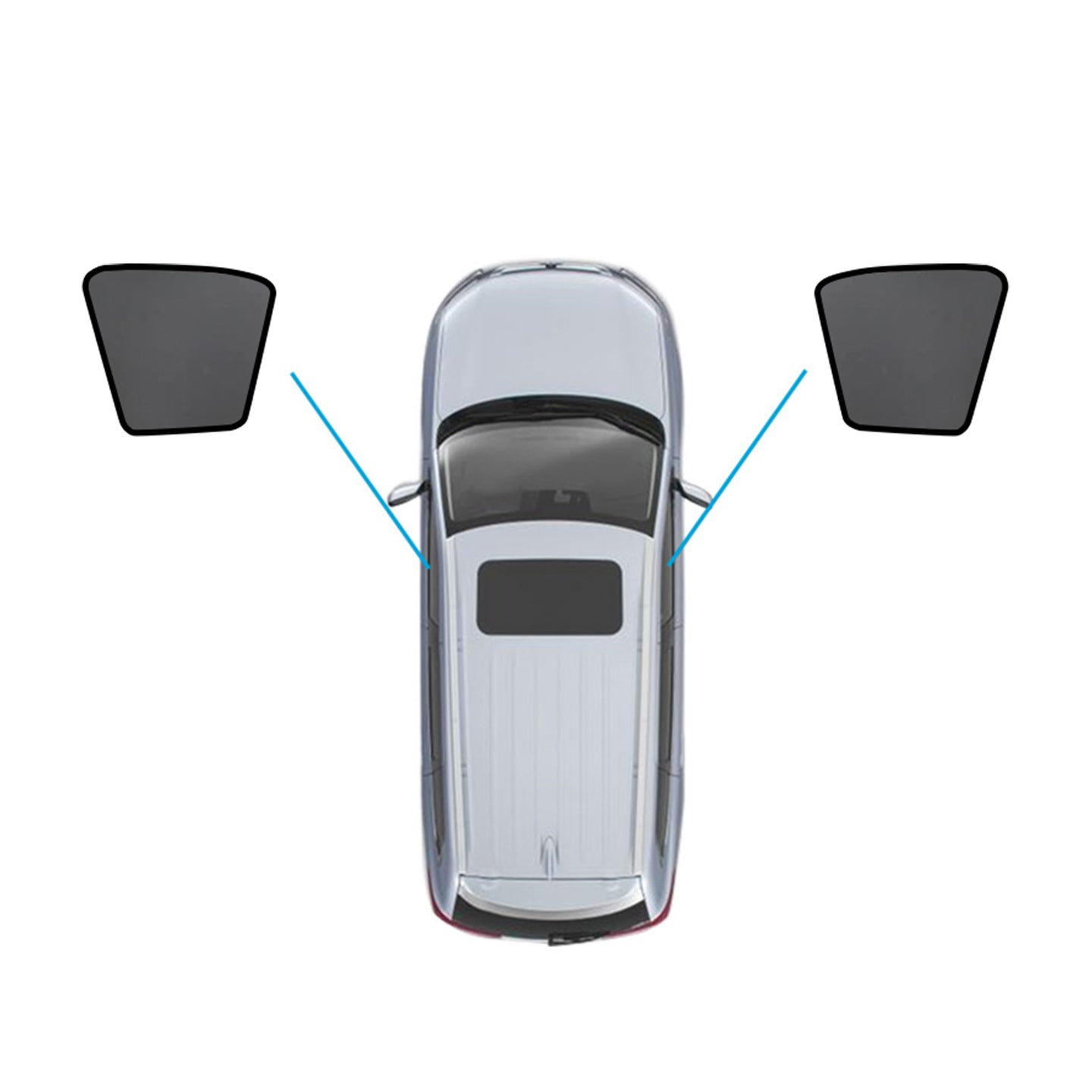 {{ Magnetic Mesh Sun Blind Shades Suitable for Suitable for Toyota Hilux SR5 15-25 }} - Buy Car Parts Online at {{ Kaka Auto Parts }}.