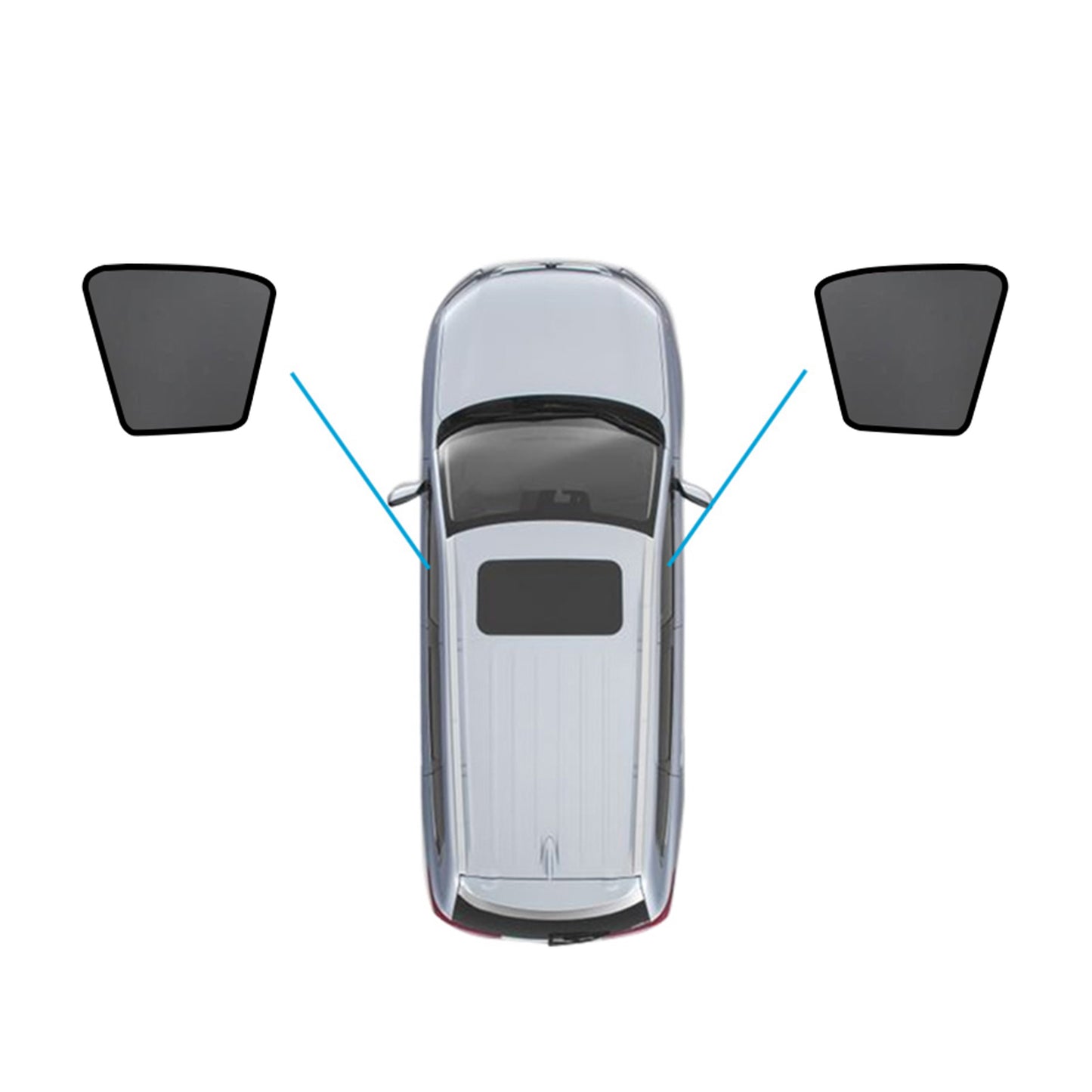 {{ Magnetic Mesh Sun Blind Shades Suitable for Suitable for Toyota Hilux SR5 15-25 }} - Buy Car Parts Online at {{ Kaka Auto Parts }}.