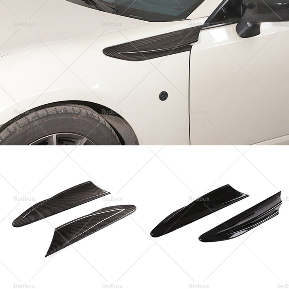 {{ Black Car Side Fender Fin Vent Trim Suitable For Toyota 86 Subaru BRZ 2012-2020 }} - Buy Car Parts Online at {{ Kaka Auto Parts }}.