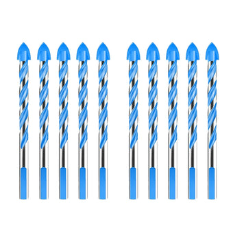 compare product 10x 6mm Tungsten Carbide Drill Bit Set Suitable For Porcelain Tile, Concrete, Brick & Glass